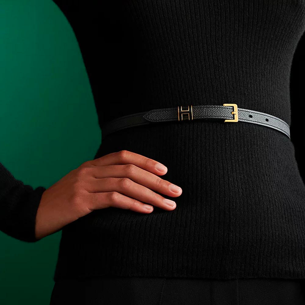 Hong Kong Stock - Hermes Pop H 15 belt (Noir/Rose Gold)