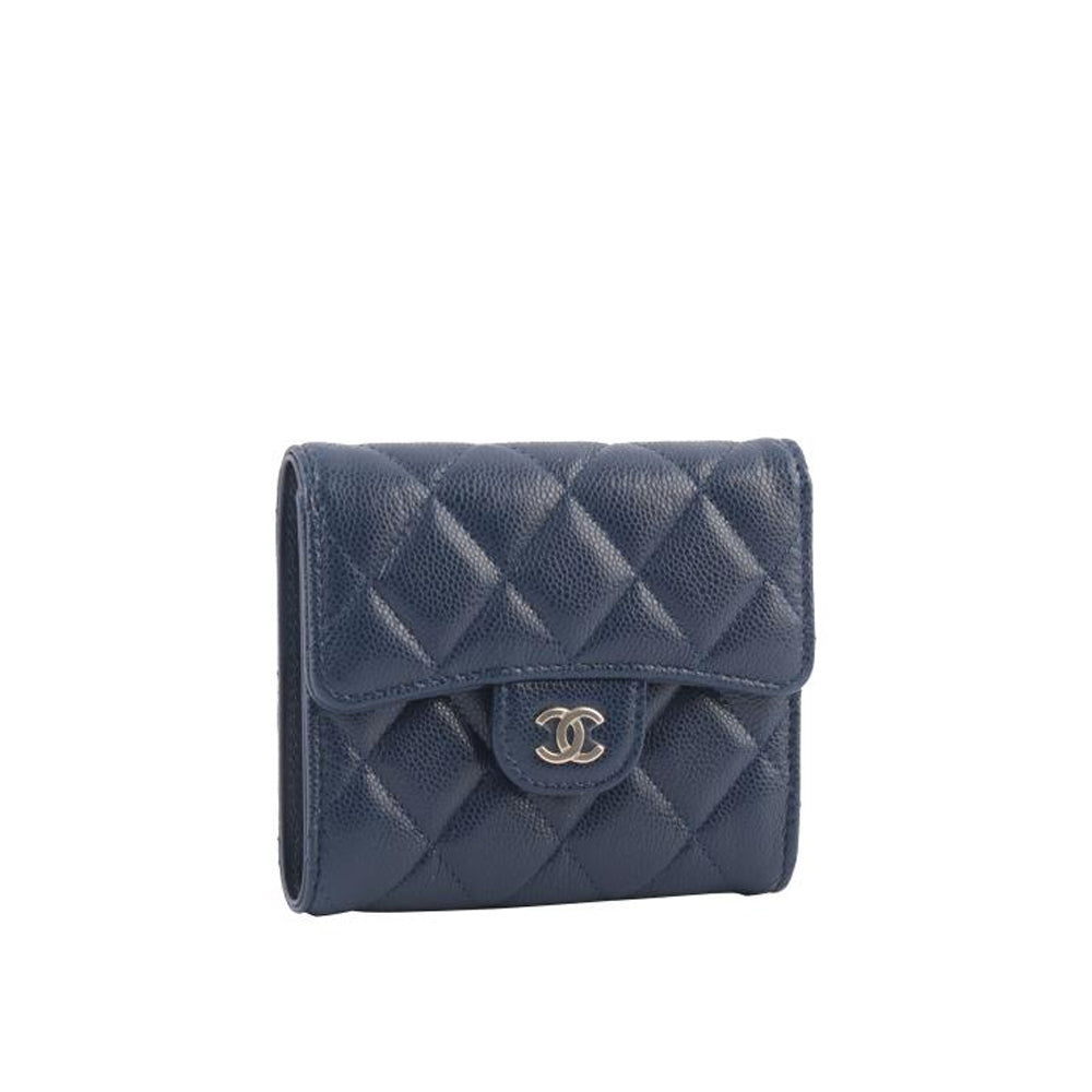 Hong Kong Stock - Chanel Classic flap wallet (blue)