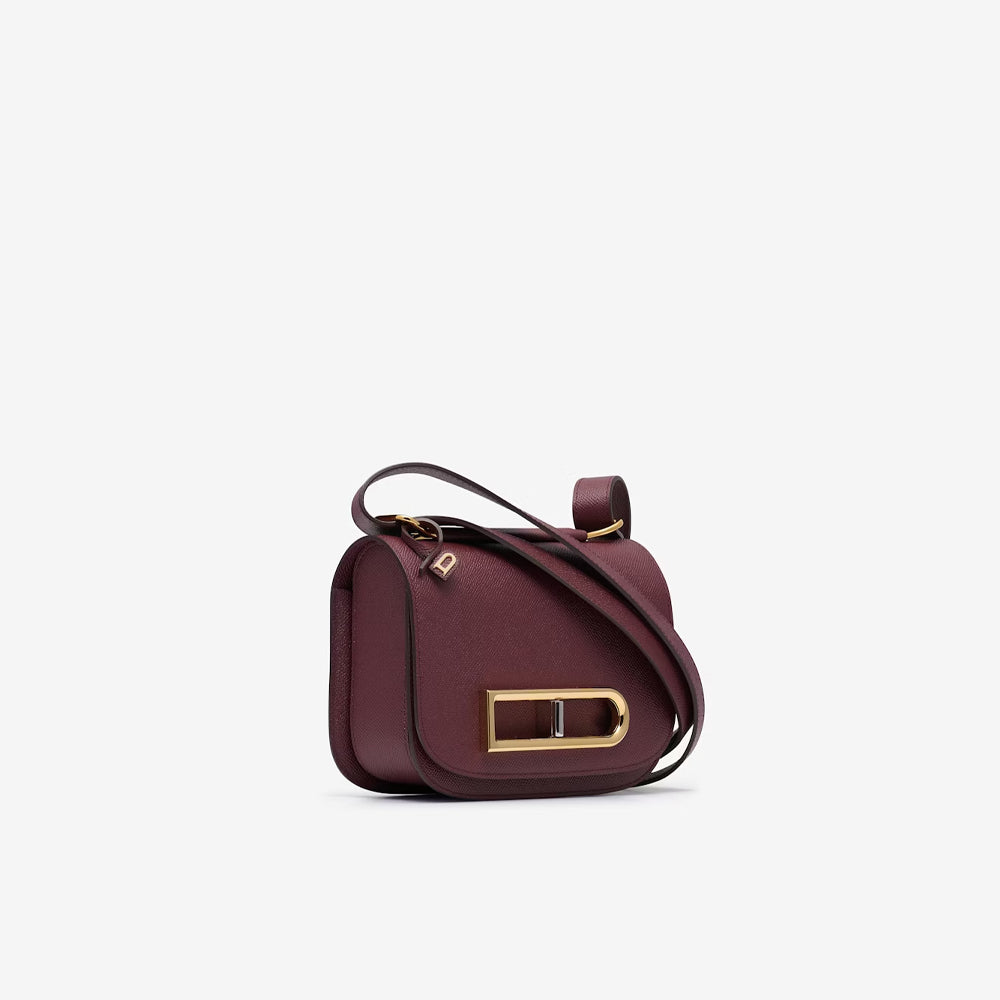 Delvaux Lingot in Alpina Calf (Rosewood)