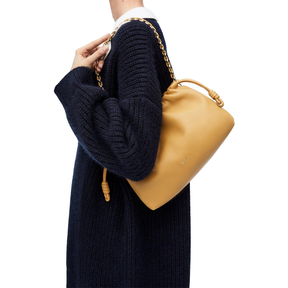 Loewe Medium Flamenco purse in mellow nappa lambskin (Sahara)