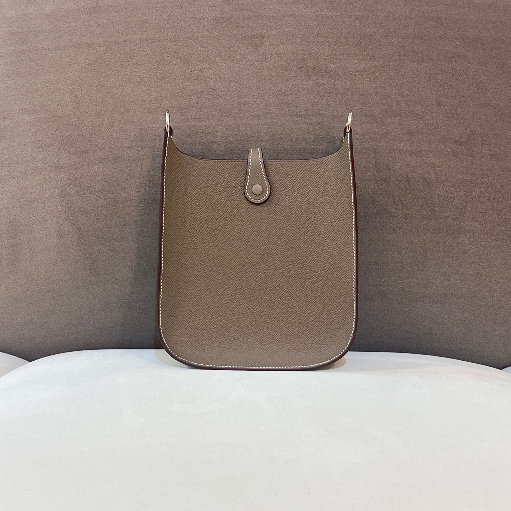 Hong Kong Stock - Hermes Mini Evelyne (Etoupe/Silver)