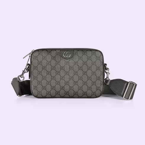 Gucci Ophidia GG Shoulder Bag  (Grey & Black)