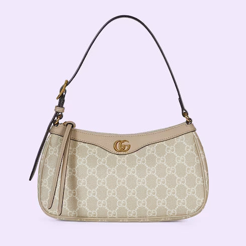Gucci Ophidia Small Handbag (Beige & White)
