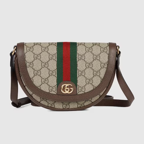 Gucci Ophidia Small GG Shoulder Bag (Beige & Ebony)