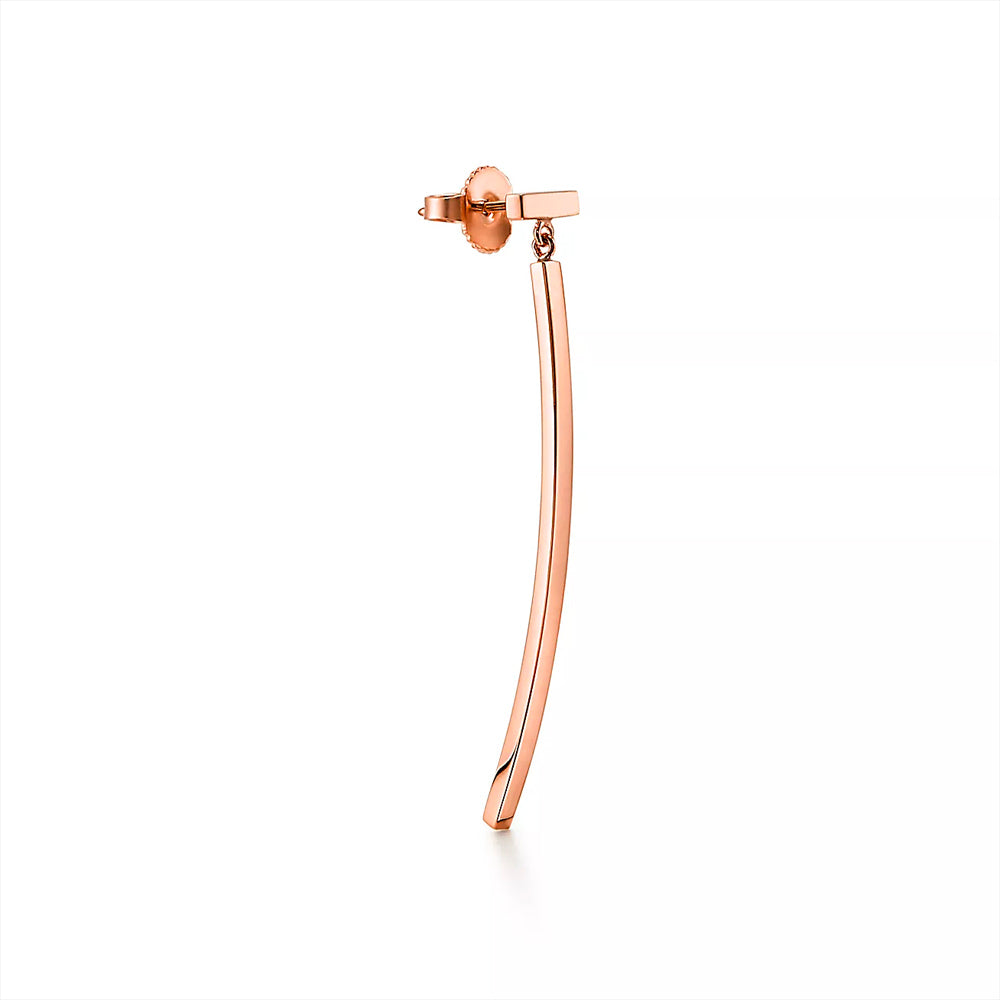 Tiffany & Co. 18k 玫瑰金蒂芙尼 T Bar 耳環