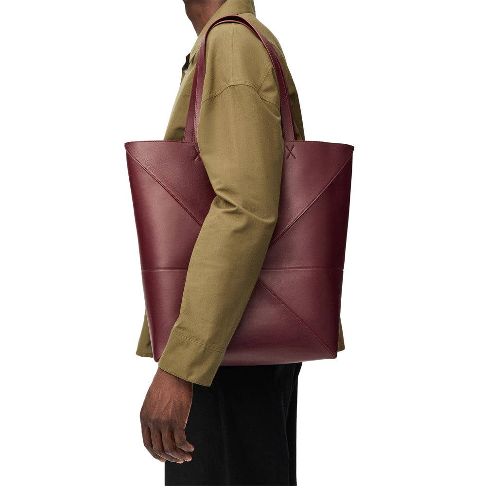 Loewe 經典小牛皮小號 Puzzle 腰包（棕褐）