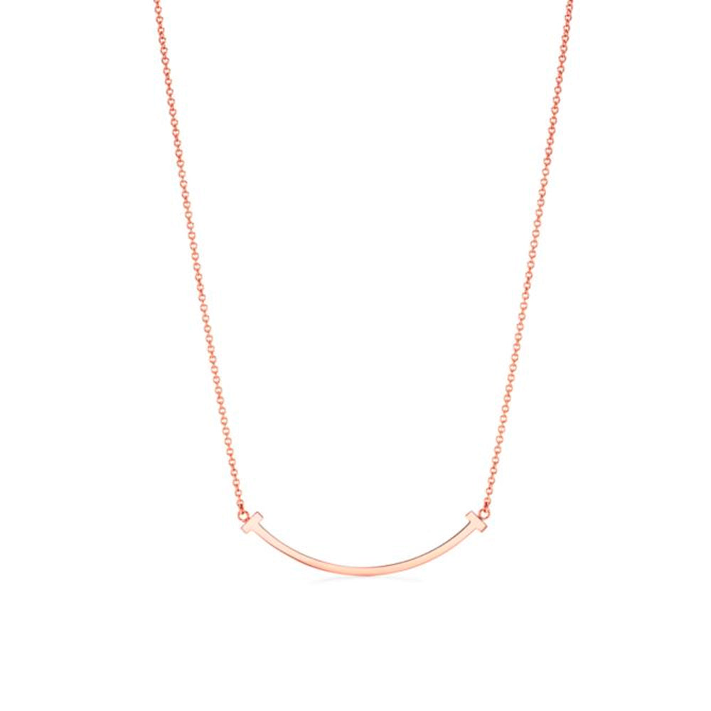 Tiffany & Co. 玫瑰金 Tiffany T Smile 微笑吊墜，小號