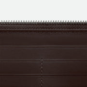 Bottega Veneta Intrecciato 全拉鏈錢包，經典編織設計與大容量結合，兼具功能與美感。