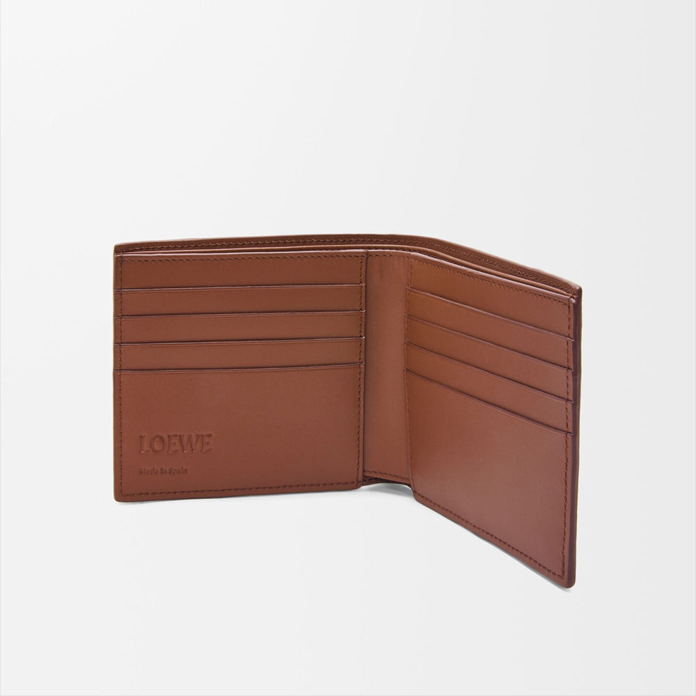 Loewe Puzzle bifold wallet in classic calfskin (Brownie)