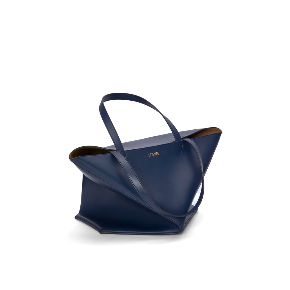 Loewe 經典小牛皮小號 Puzzle 腰包（棕褐）
