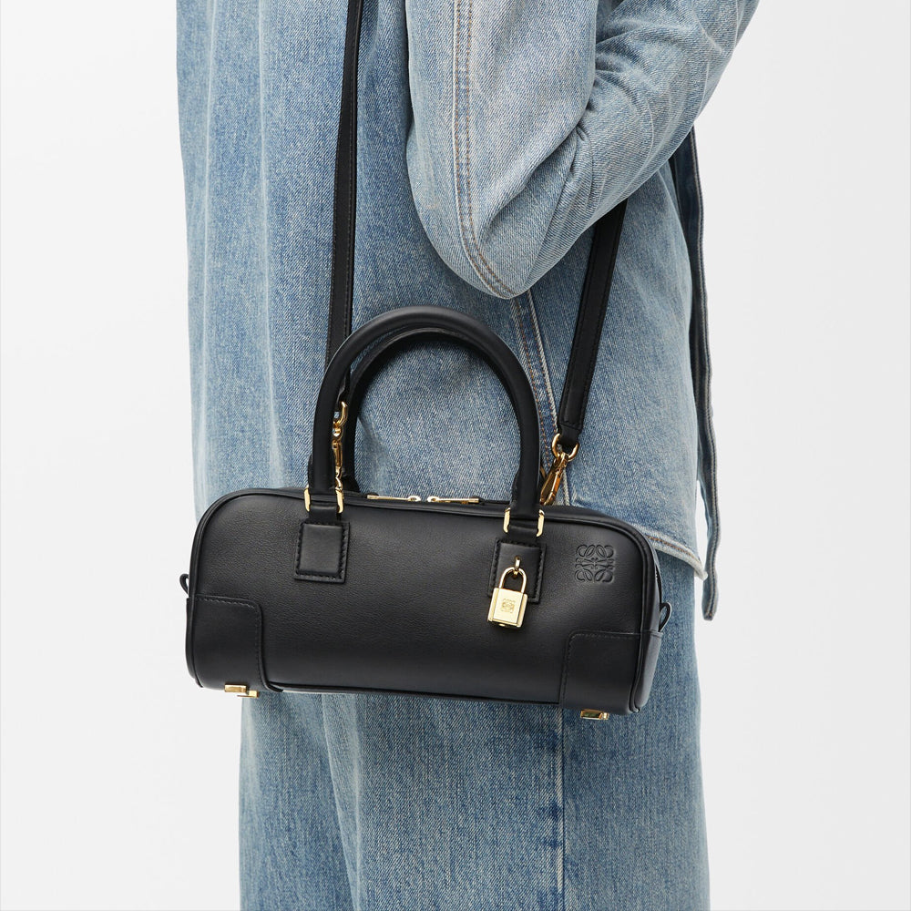 Loewe 經典小牛皮小號 Puzzle 腰包（棕褐）