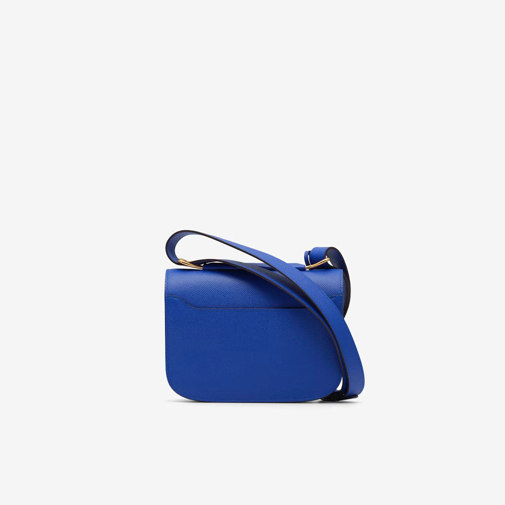 Delvaux Pin Cabas Surpiqué Taurillon Soft 手袋 (Navy/ Ivory)