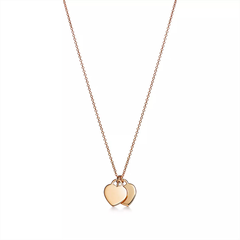 Tiffany Return to Tiffany™ Double Heart Tag Pendant in Yellow Go