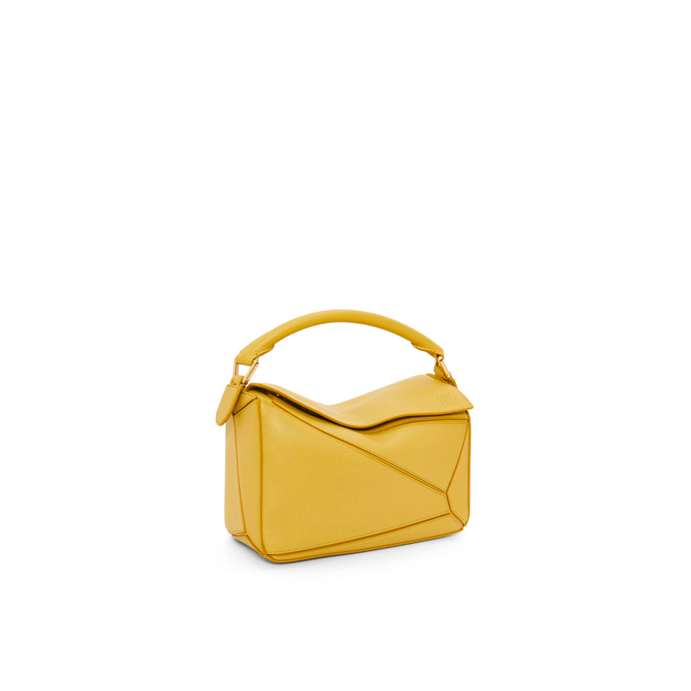 Loewe Small Puzzle bag in classic calfskin (Bright Ochre)