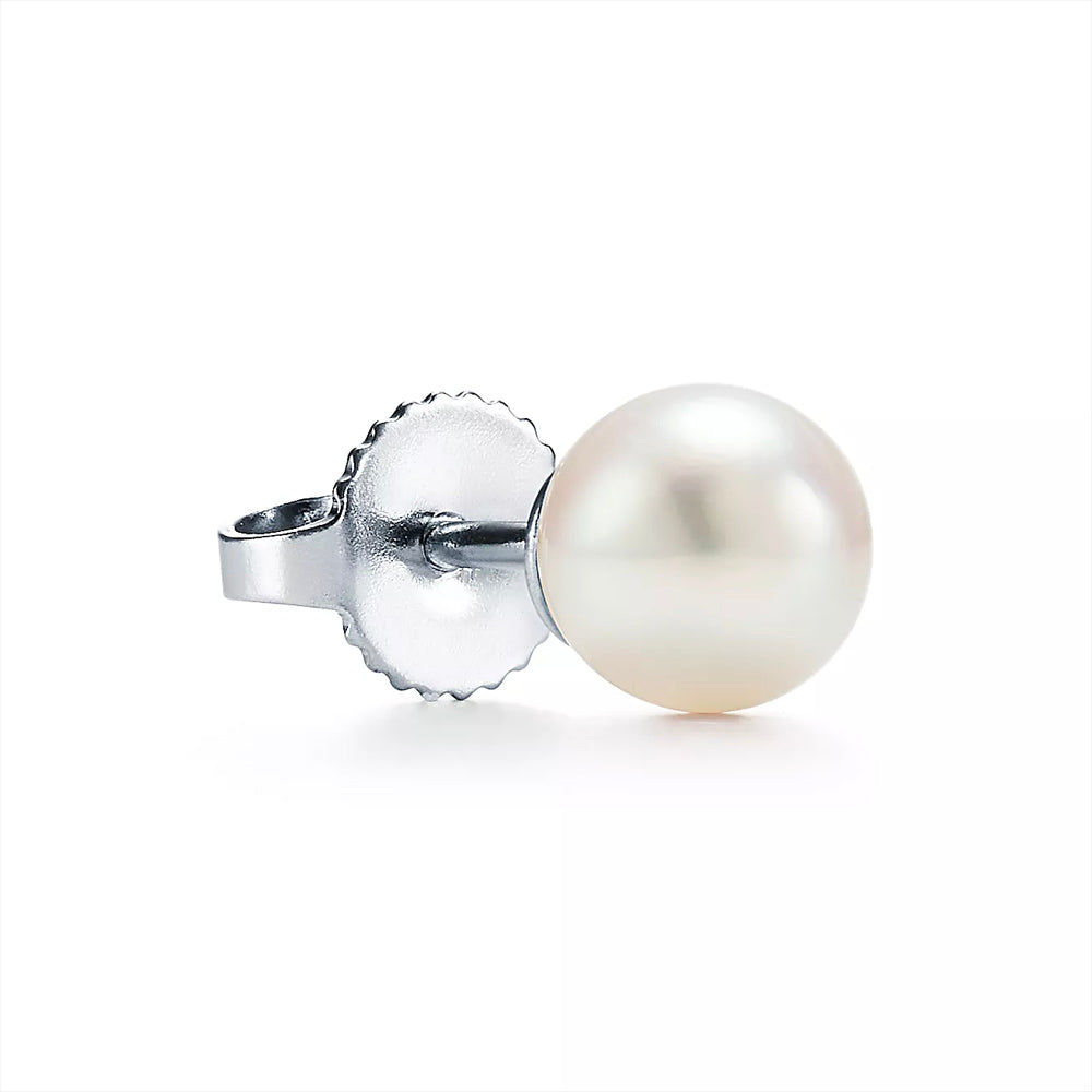 Tiffany & Co. Tiffany Signature® 珍珠 18 克拉白金 Akoya 養珠耳環