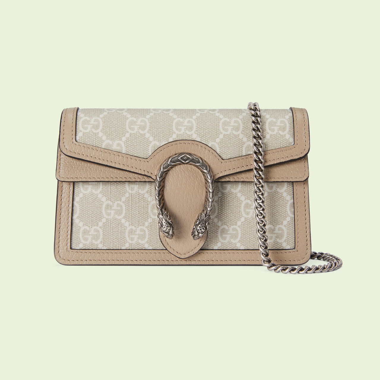 Gucci Dionysus GG Super Mini Bag (Beige & White)