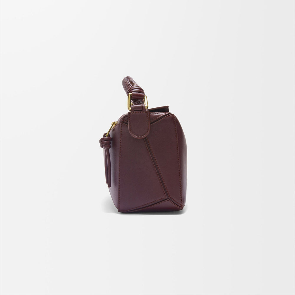 Loewe 經典小牛皮小號 Puzzle 腰包（棕褐）