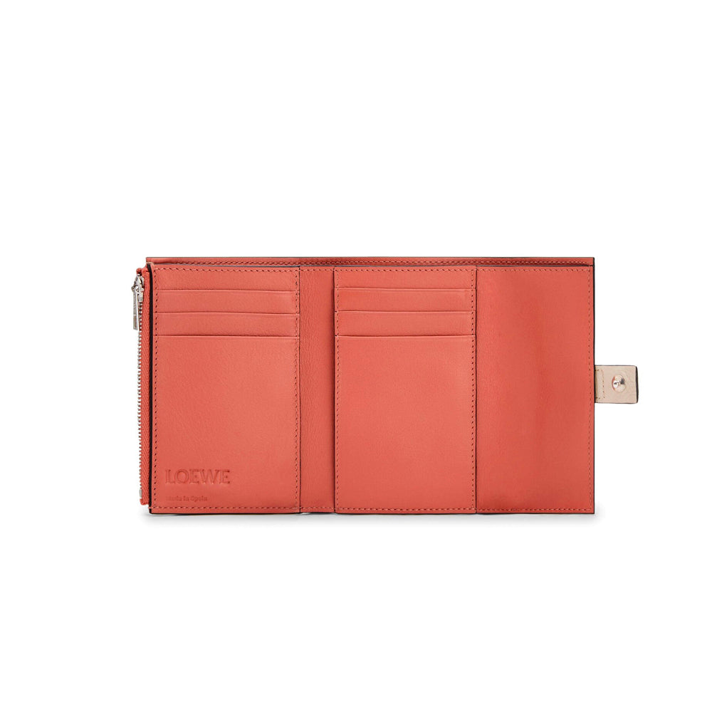 Hong Kong Stock - Loewe Small vertical wallet in soft grained calfskin (Light Oat/Honey)