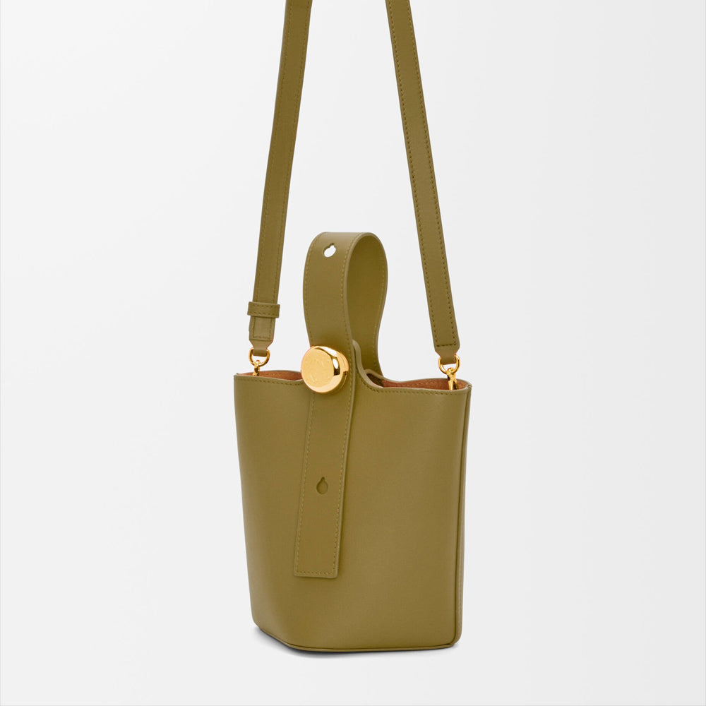 Loewe 經典小牛皮小號 Puzzle 腰包（棕褐）