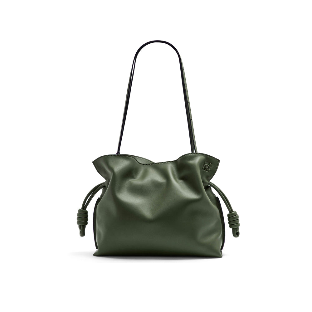 Hong Kong Stock - Loewe Flamenco clutch in nappa calfskin (Vintage Khaki)