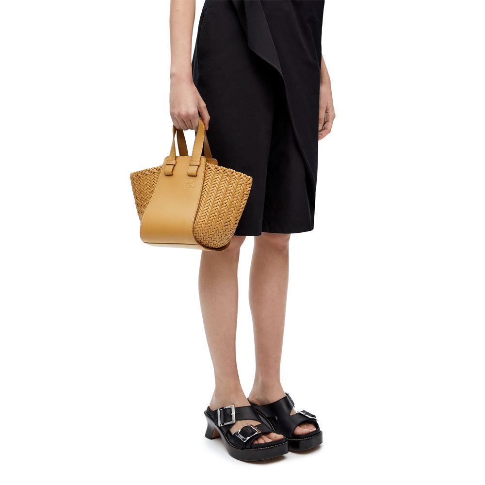 Loewe Compact Hammock bag in calfskin (Sahara)