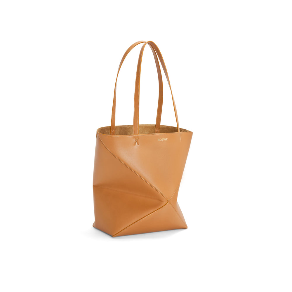 Loewe 經典小牛皮小號 Puzzle 腰包（棕褐）