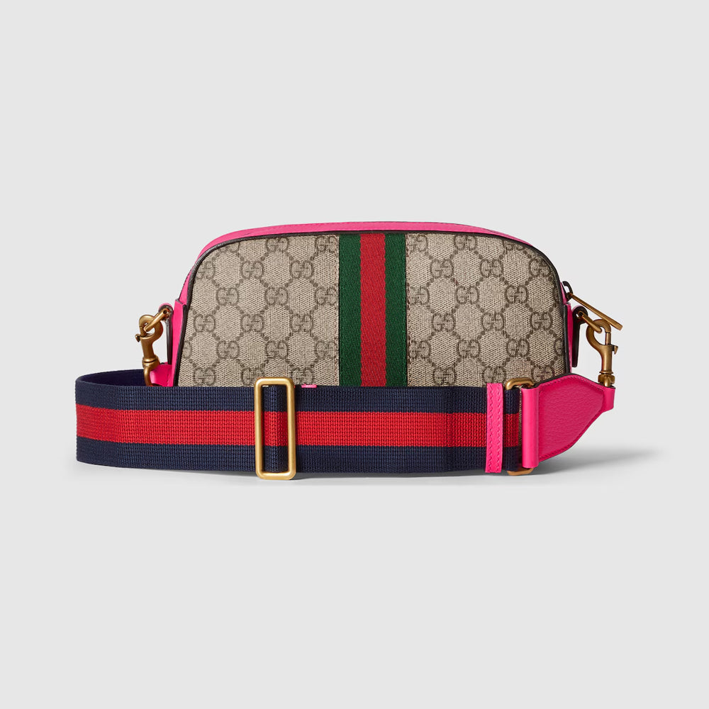 ショルダーバッグ GUCCI GG SUPREME CANVAS SMALL CROSSBODY BAG GG Black small crossbody bag in black GG Supreme canvas