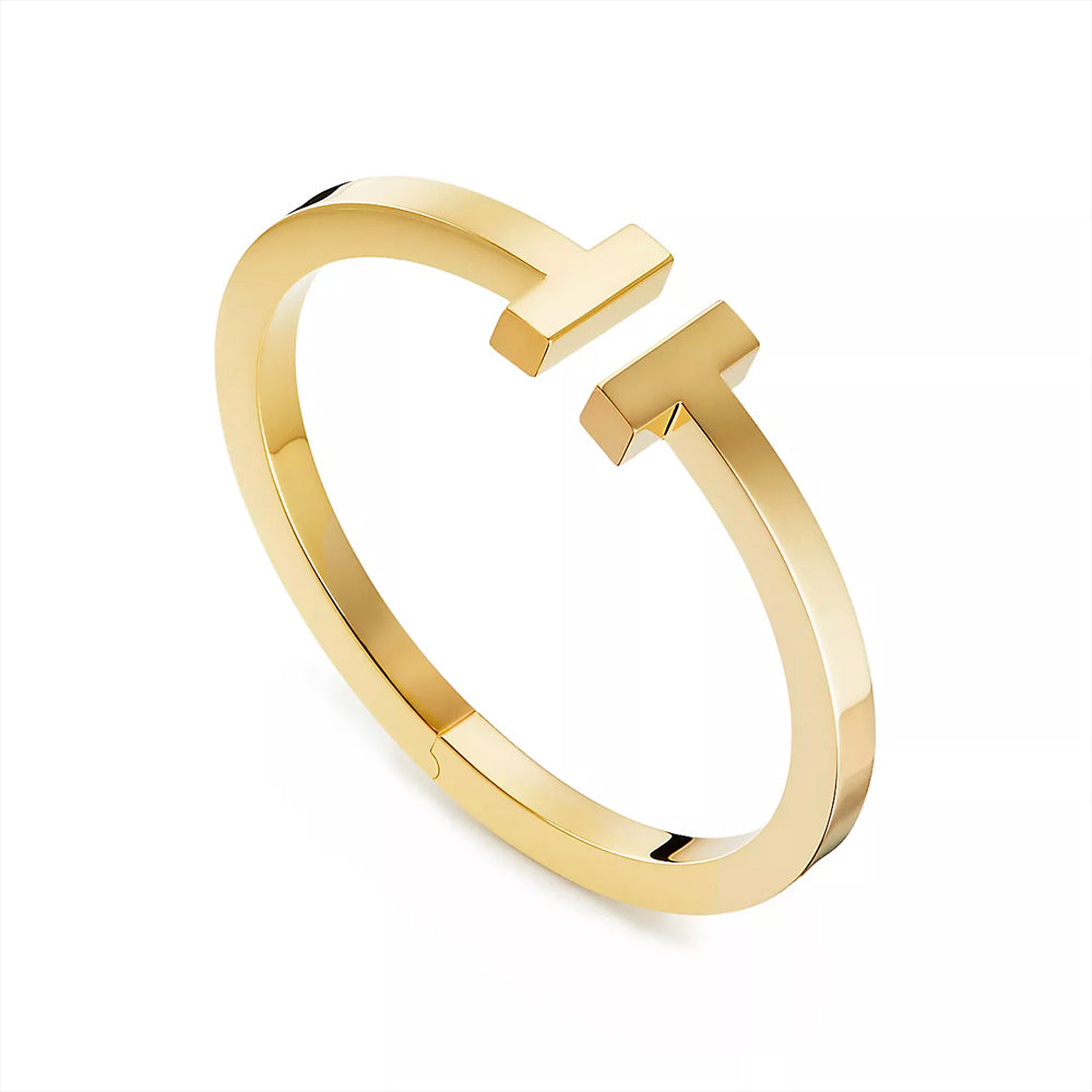 Tiffany & Co. 18k 金蒂芙尼 T 方形手鍊
