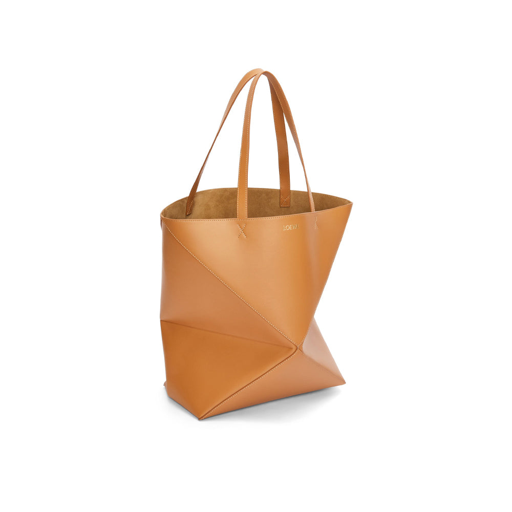 Loewe 經典小牛皮小號 Puzzle 腰包（棕褐）