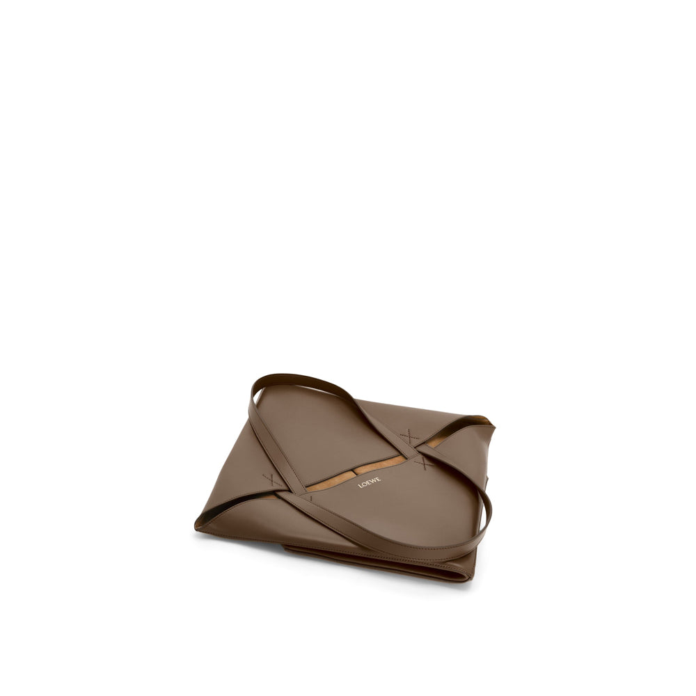 Loewe 經典小牛皮小號 Puzzle 腰包（棕褐）