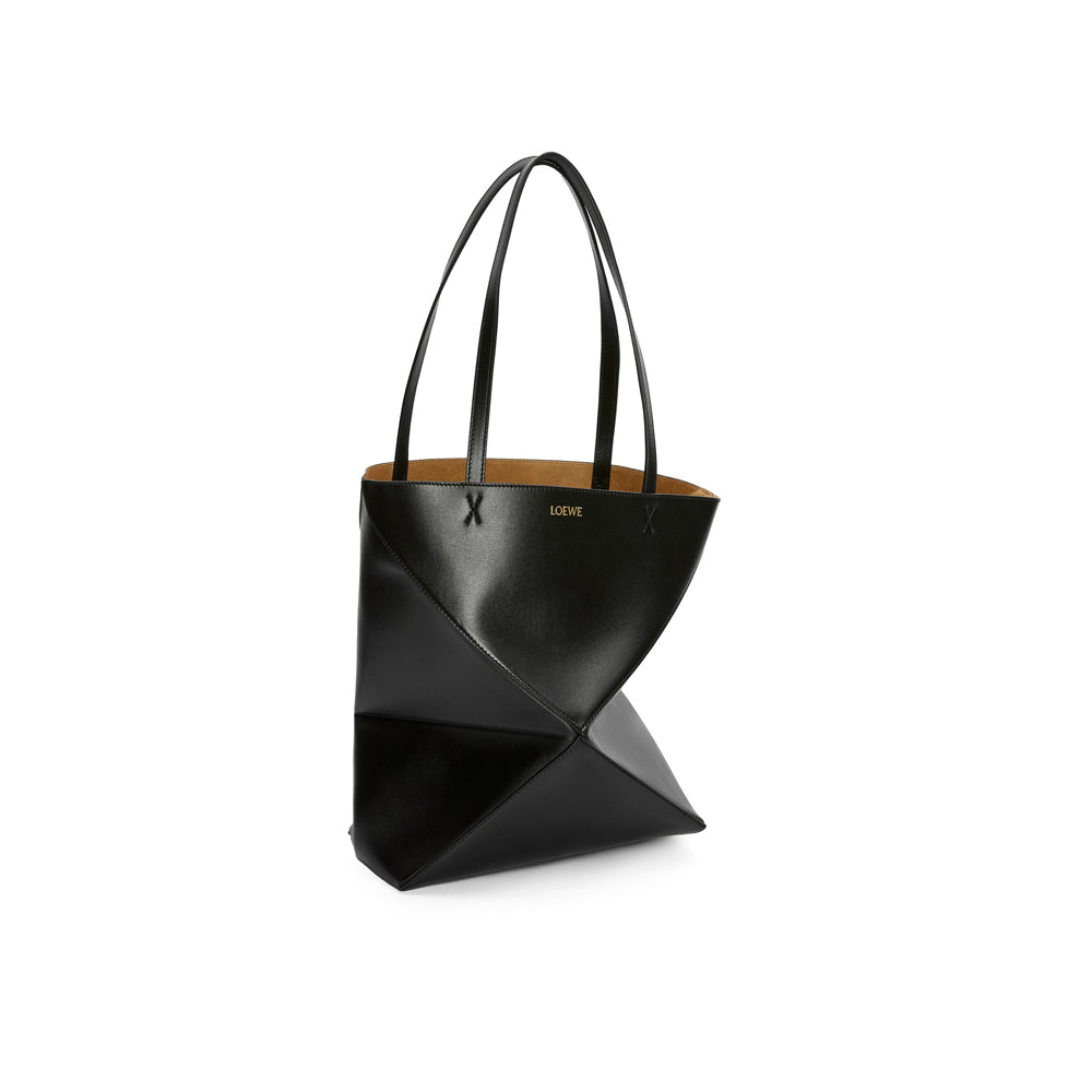 Loewe 經典小牛皮小號 Puzzle 腰包（棕褐）