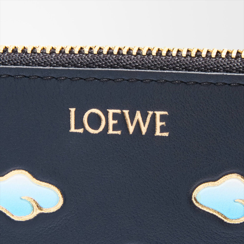 Loewe Coin cardholder in nappa calfskin (Dark Ink)