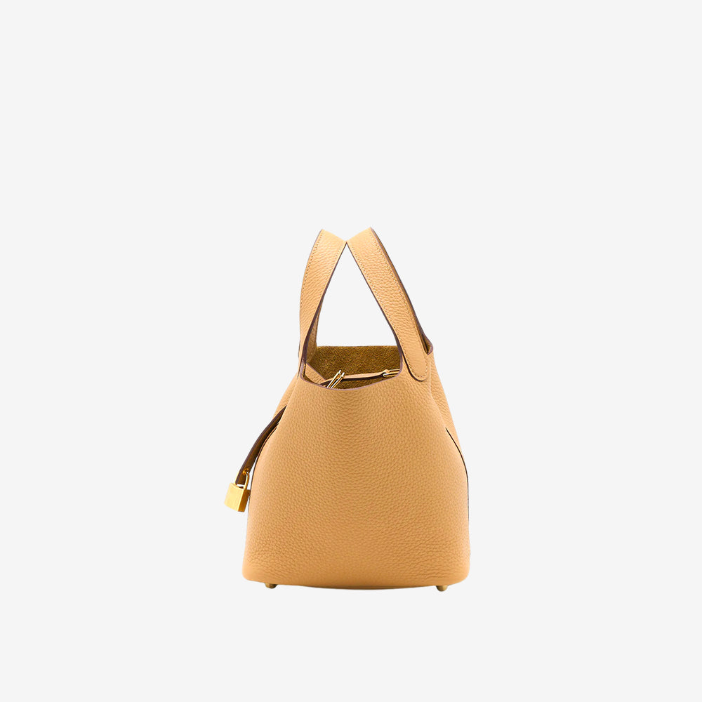 Hong Kong Stock - Hermes Picotin 18 4B Biscuit (GHW)