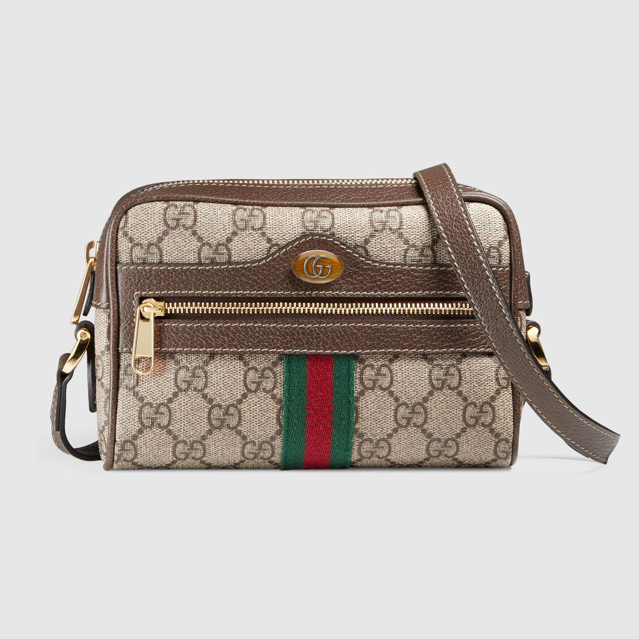 Gucci GG Ophidia GG Supreme Mini Bag (Beige & Ebony)