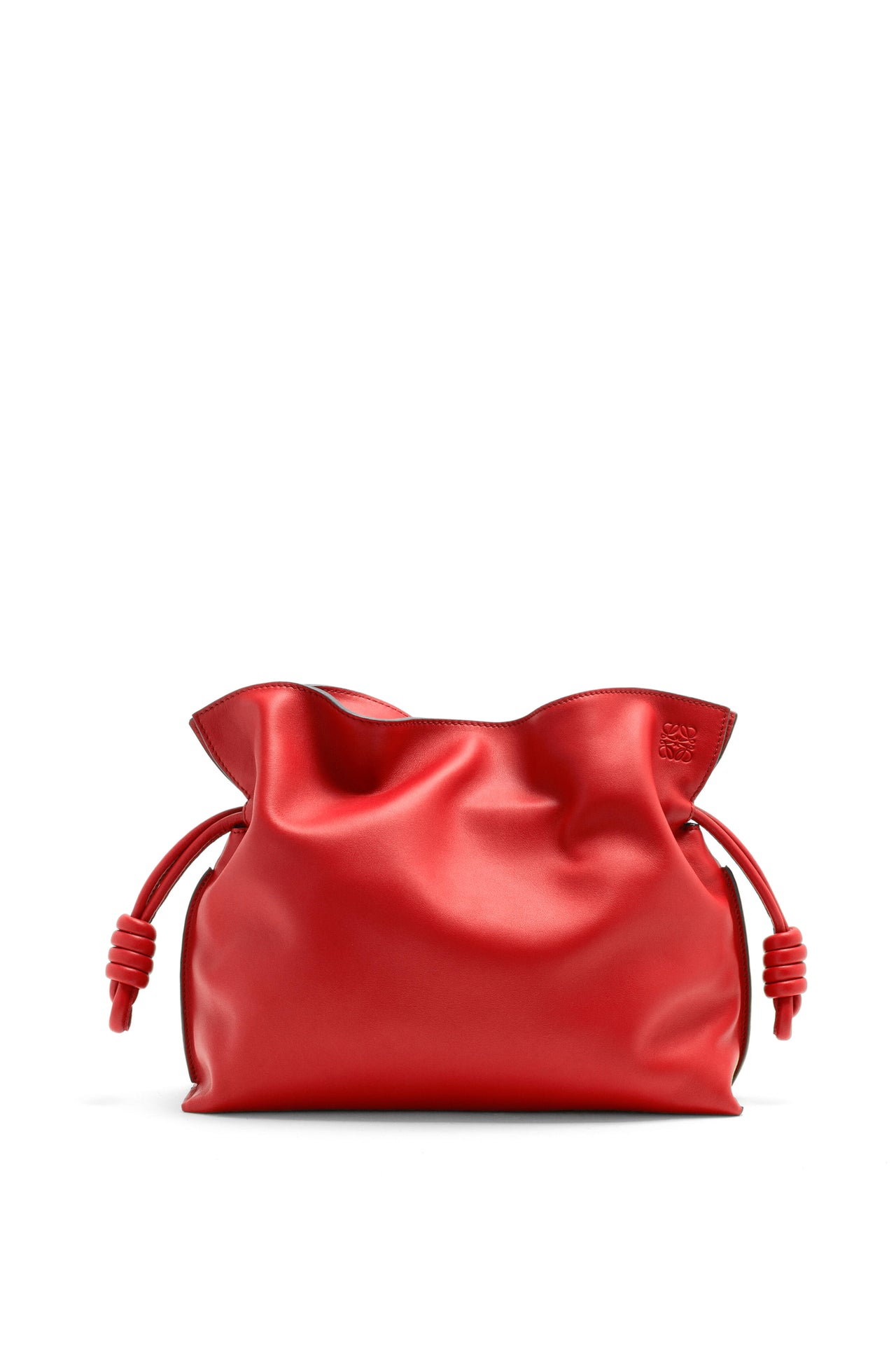 Loewe Medium Flamenco clutch in nappa calfskin (Colour: Red)