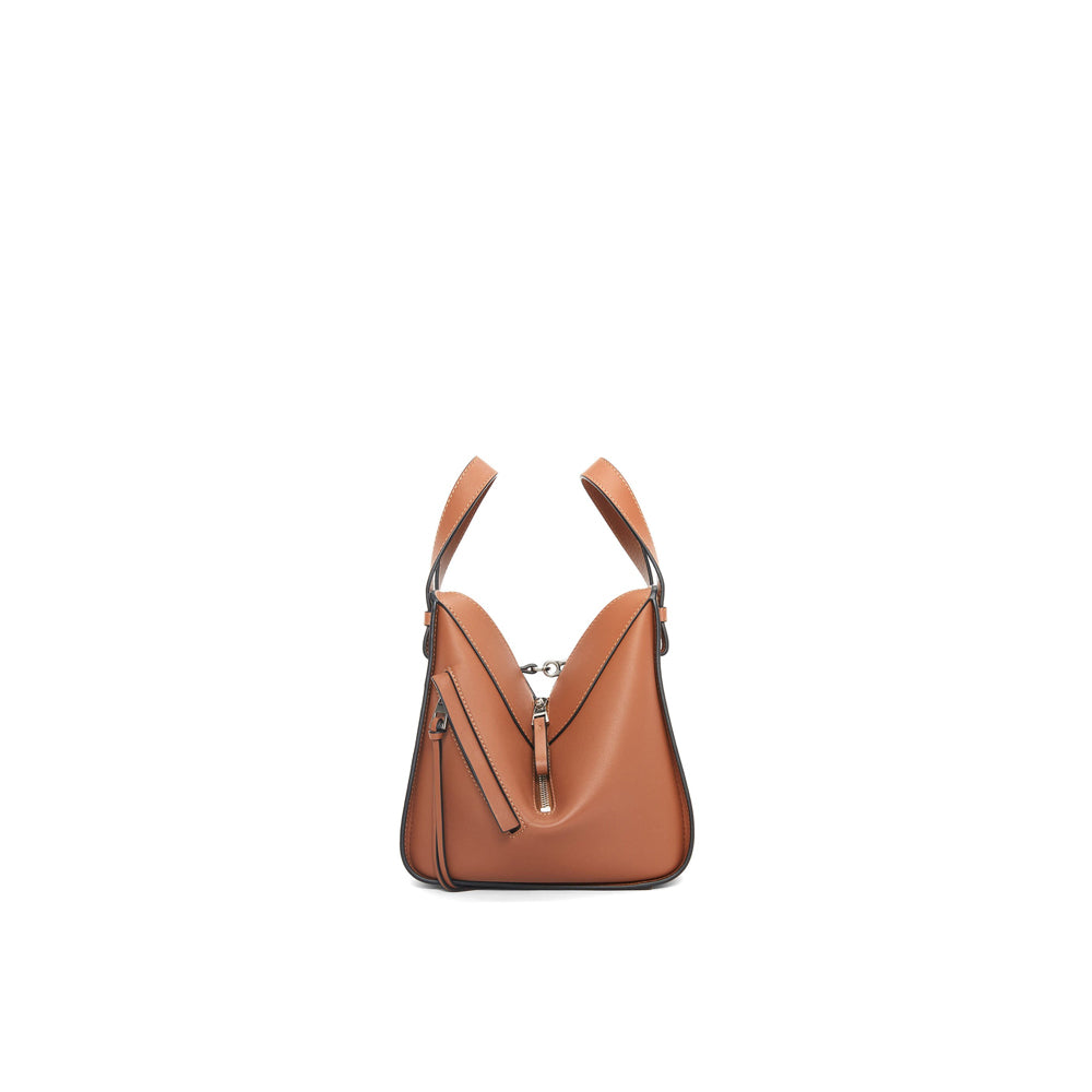Loewe 經典小牛皮小號 Puzzle 腰包（棕褐）