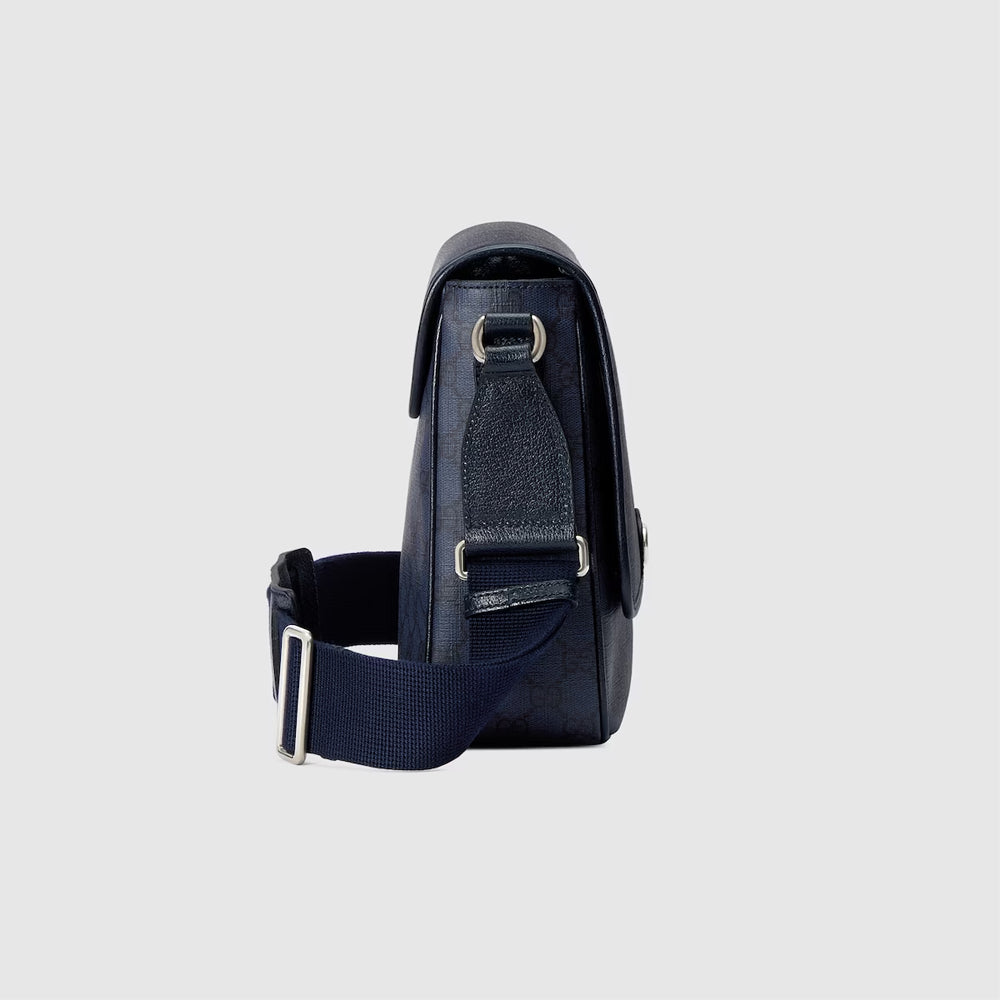 Gucci Ophidia Medium Messenger Bag (Blue and dark blue