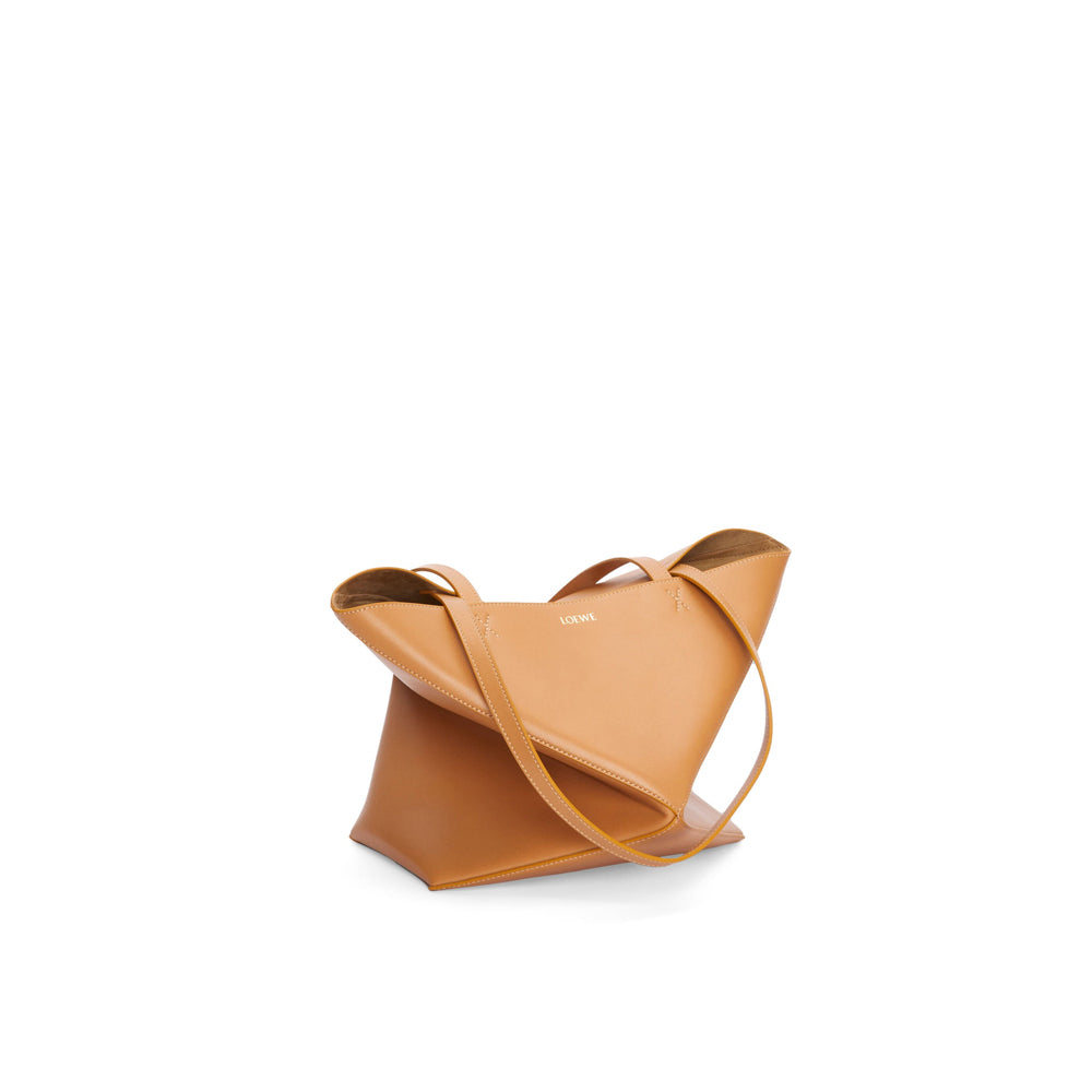 Loewe 經典小牛皮小號 Puzzle 腰包（棕褐）