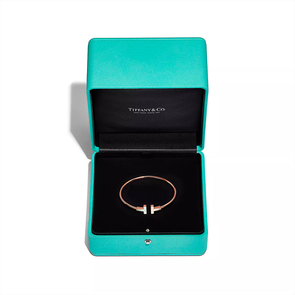 Tiffany & Co. Tiffany T 珍珠母貝玫瑰金手鍊