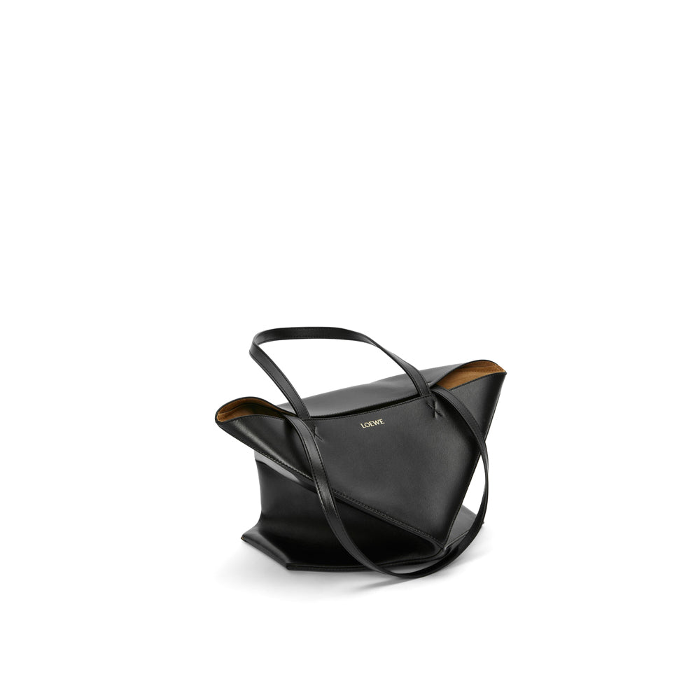 Loewe 經典小牛皮小號 Puzzle 腰包（棕褐）