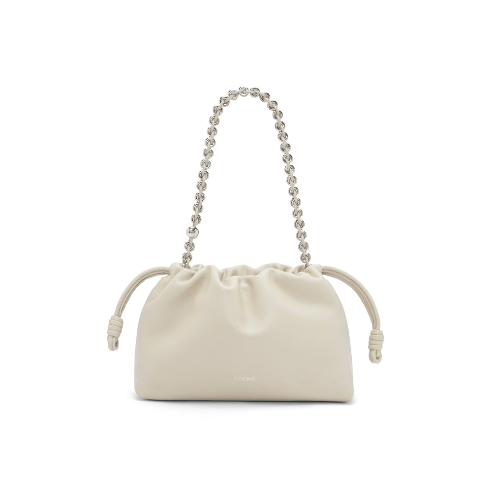 Loewe Medium Flamenco purse in mellow nappa lambskin (Sea Salt)