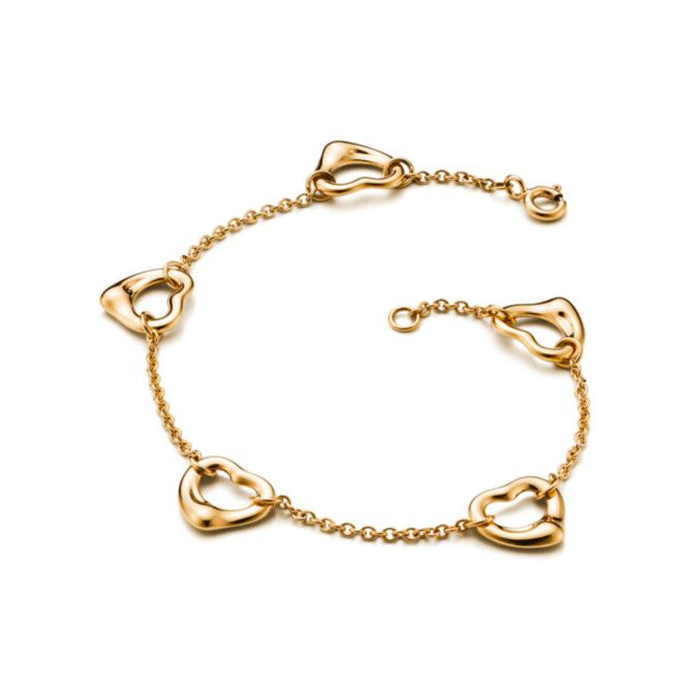 Tiffany Co. Elsa Peretti Open Heart Bracelet
