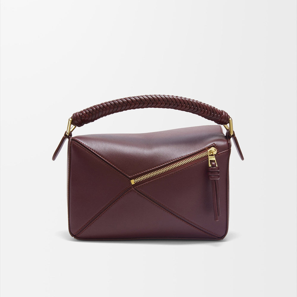Loewe 經典小牛皮小號 Puzzle 腰包（棕褐）