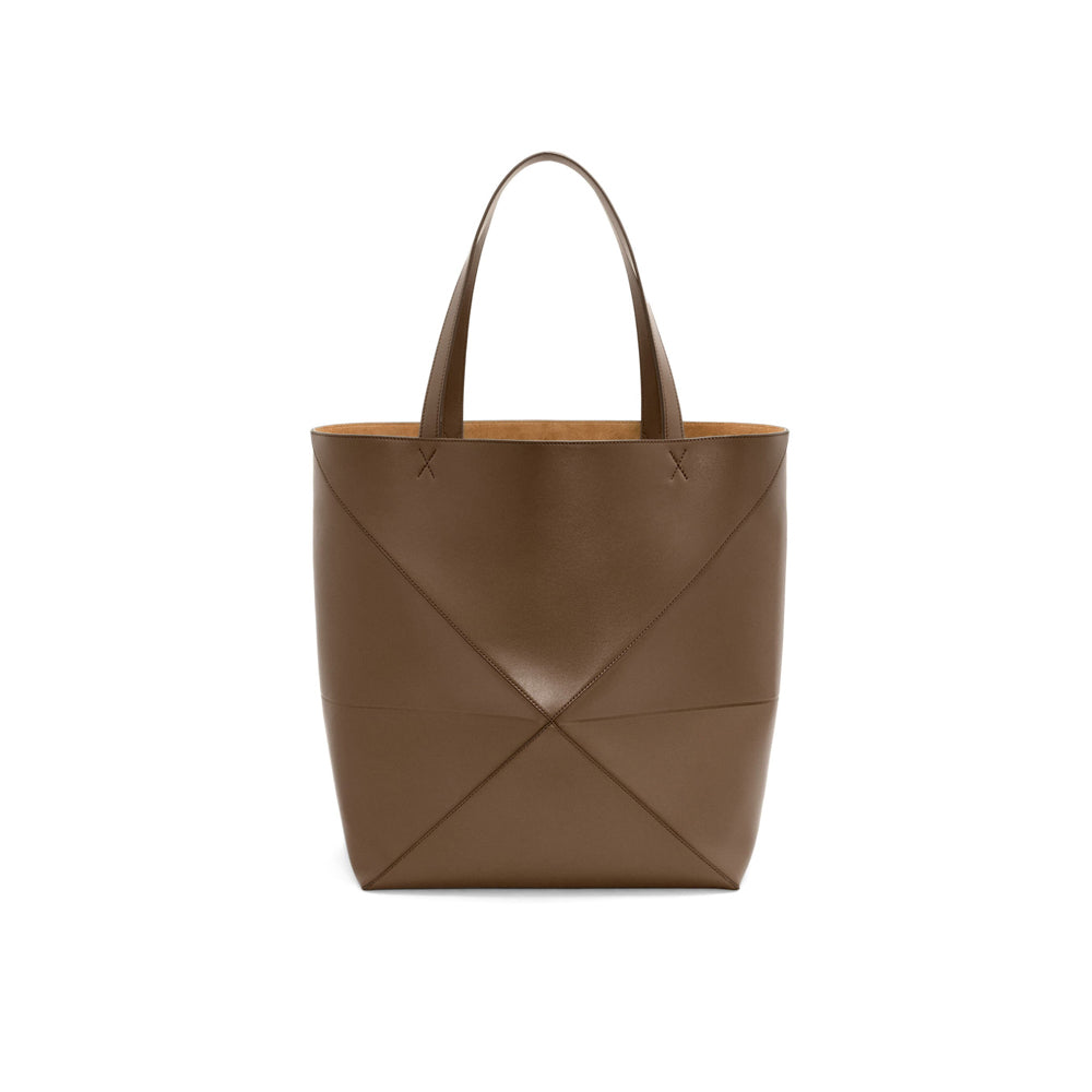 Loewe 經典小牛皮小號 Puzzle 腰包（棕褐）