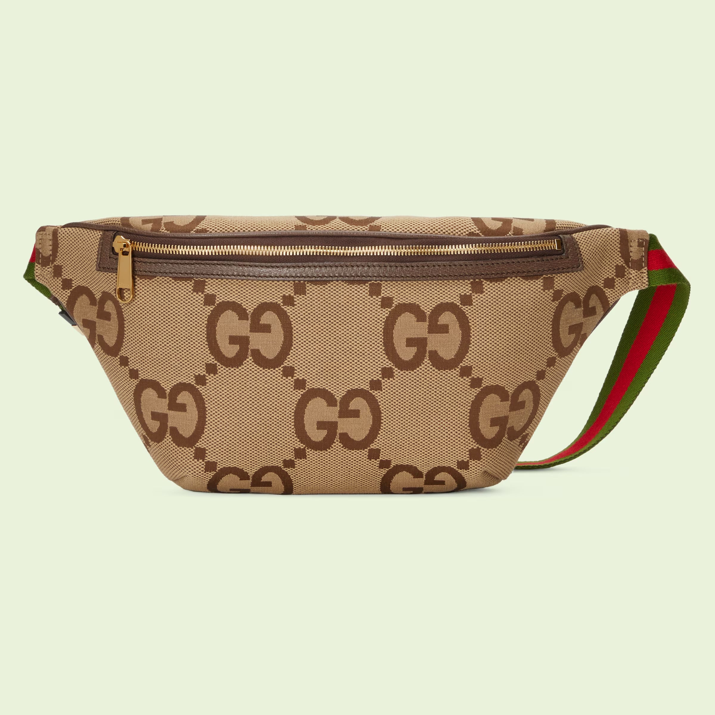 Gucci Jumbo GG Belt Bag (Camel and Ebony)