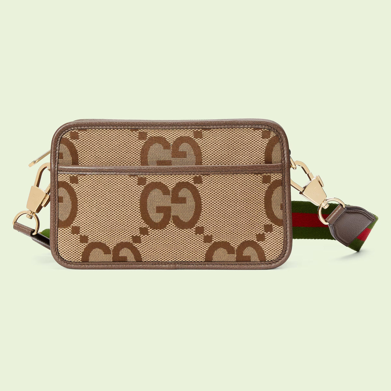 Gucci Jumbo GG Mini Bag (Camel & Ebony)