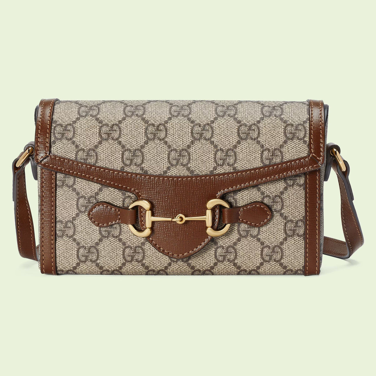 Gucci Horsebit 1955 Mini Bag (Beige & Ebony)