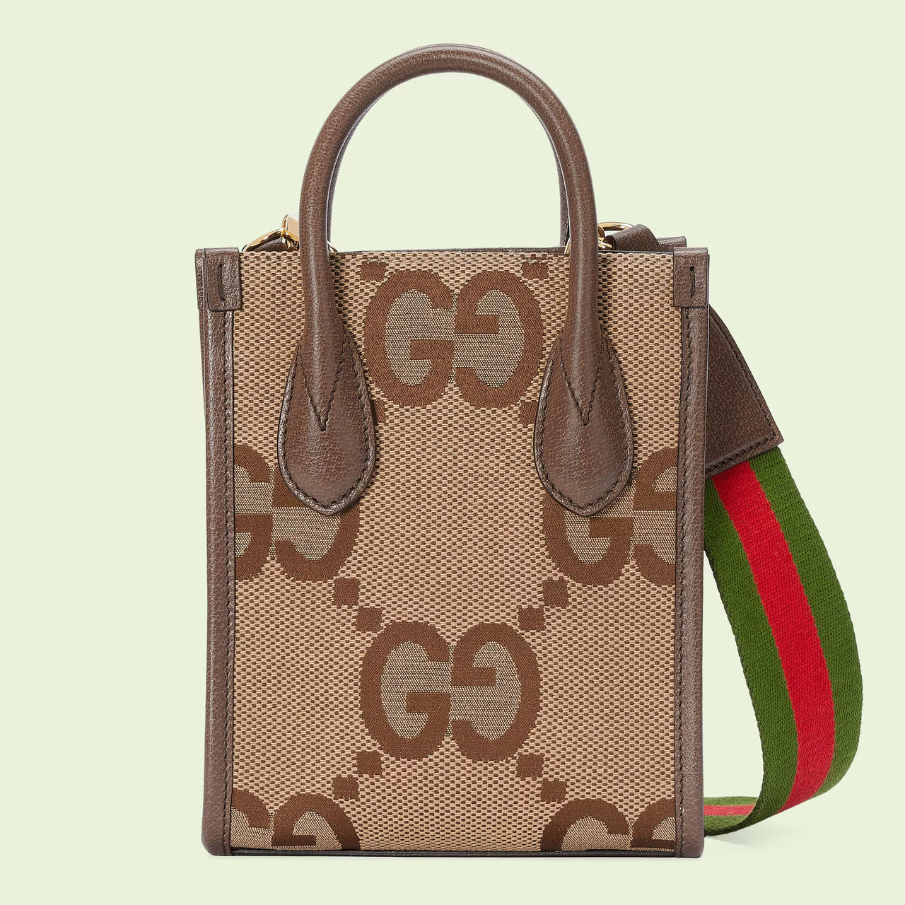 Gucci Jumbo GG Mini Tote Bag  (Camel & Ebony)