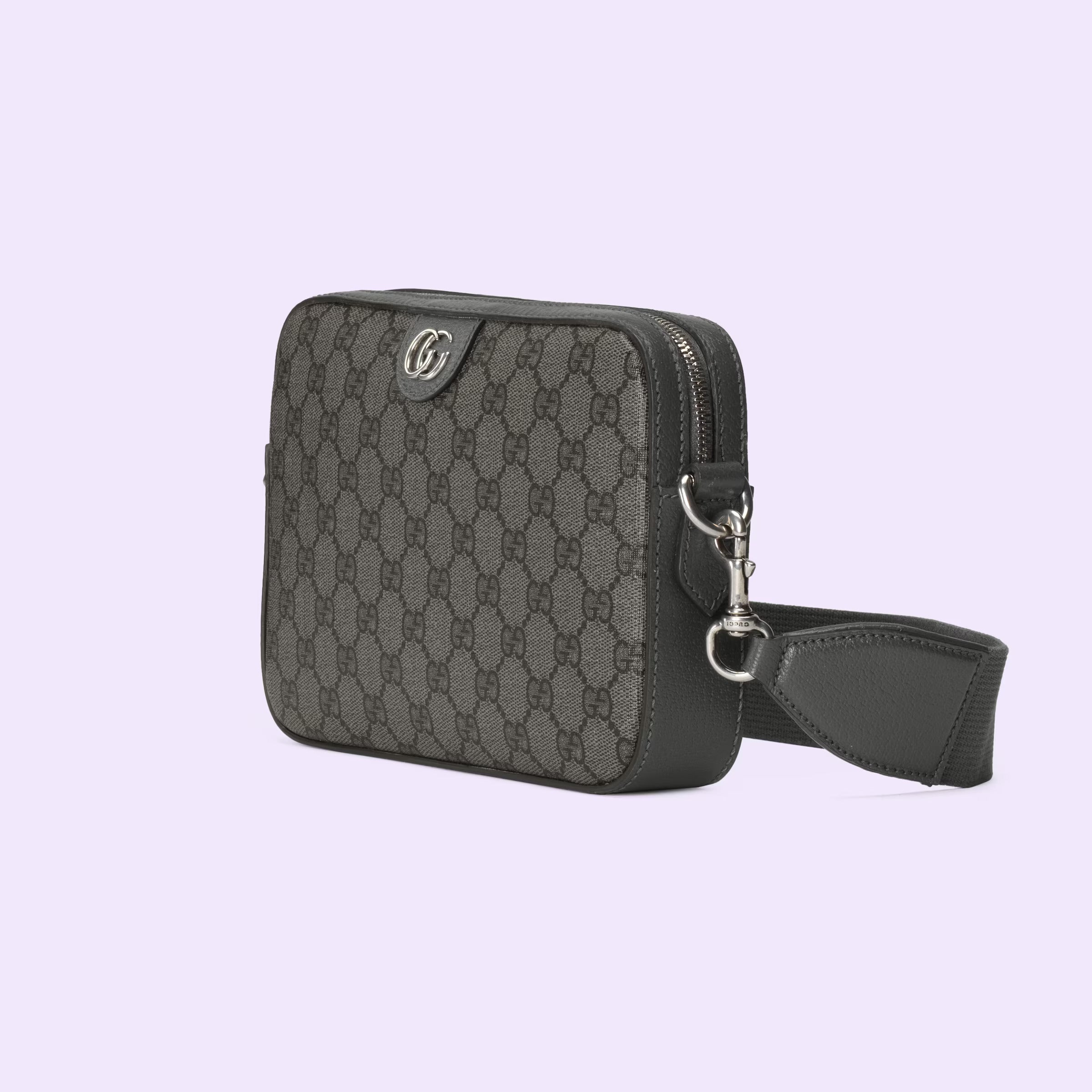 Gucci Ophidia GG Shoulder Bag  (Grey & Black)