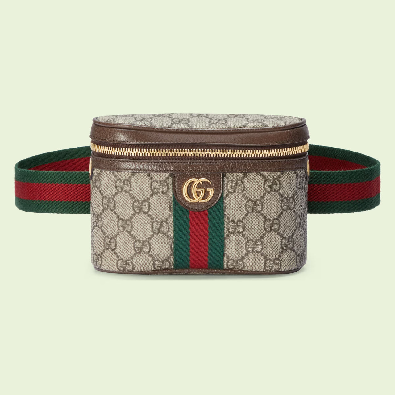 Gucci Ophidia Belt Bag with Web (Beige & Ebony)